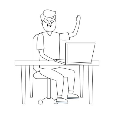 Genç adam çizgi filmi