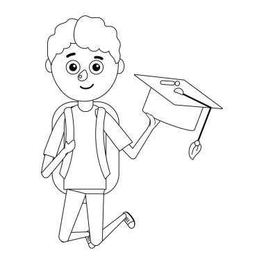 genç çocuk Mezuniyet atlama