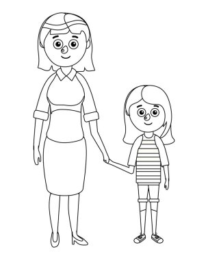 öğretmen ve genç kız öğrenci