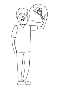 Genç adam çizgi filmi