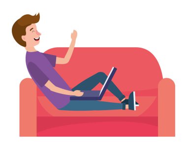 Genç adam çizgi filmi