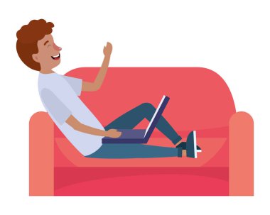 Genç adam çizgi filmi