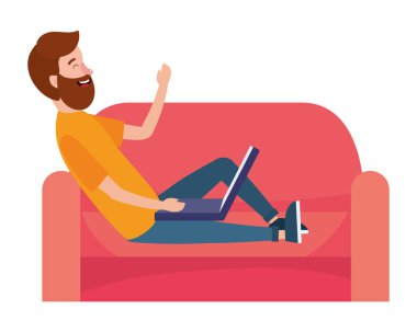 Genç adam çizgi filmi