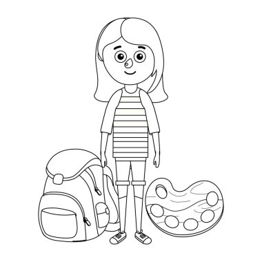 genç kız okul moduna