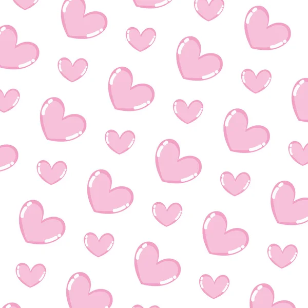 Bellezza cuore amore simbolo sfondo — Vettoriale Stock