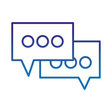 satır sohbet kabarcıklar metin iletisi fikir vektör çizim bozulmuş