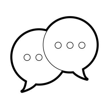 satır sohbet etmek baloncuklar metin notları haber illüstrasyon vektör