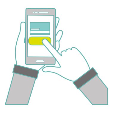 Smartphone ve kredi kartı tasarımı