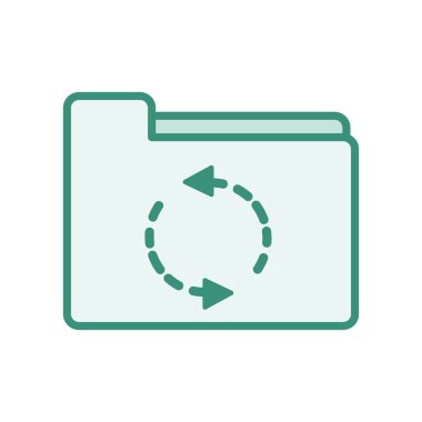 iş Arşiv vektör çizim yükleme ikilisi renk klasör dosyası