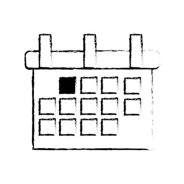 Takvim planlayıcısı zaman ve olay Tema izole tasarım vektör çizim