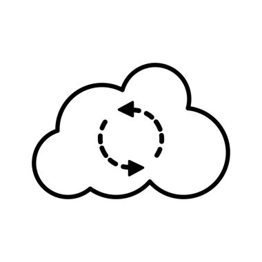 bağlantı sunucu vektör çizim satırı bulut veri yükleme