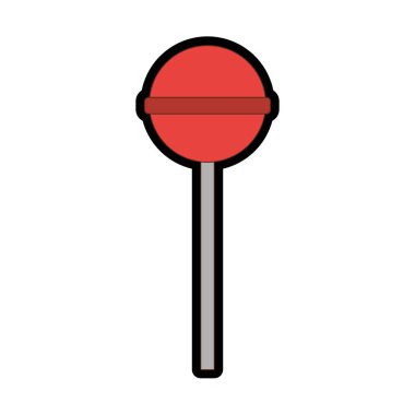 Lolly pop şeker tatlı şeker ve karamel Tema izole tasarım vektör çizim