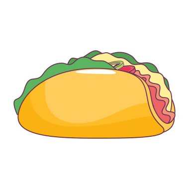 İzole taco tasarım