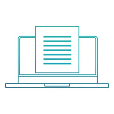 İzole laptop tasarım