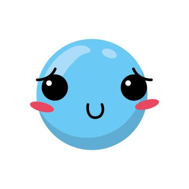 İzole mavi ifade tasarım