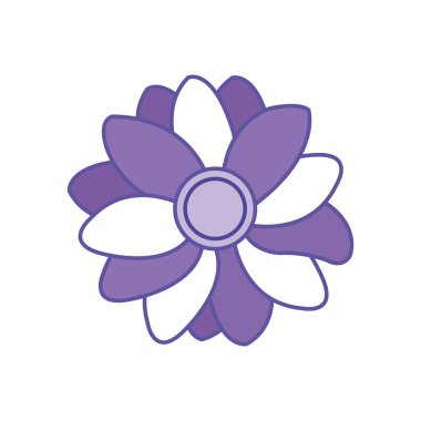 Duo renk güzel çiçek yaprakları ile süsleme tasarlamak vektör