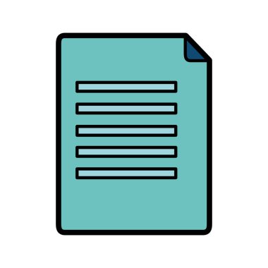 İzole belge tasarımı