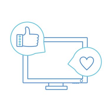 Bilgisayar aygıtı becerikli alet ve teknoloji Tema izole tasarım vektör çizim