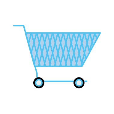 renkli online alışveriş araba elektronik mağaza vektör çizim