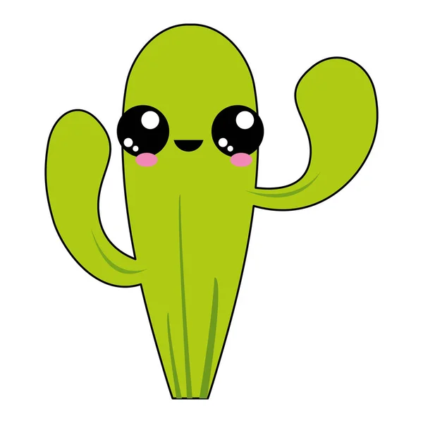 Diseño de cactus aislado — Vector de stock