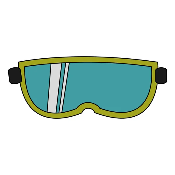 Conception de lunettes d'hiver — Image vectorielle