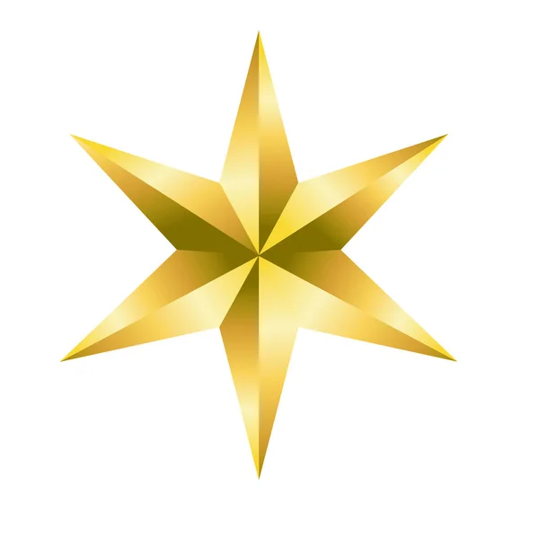 Diseño de estrella aislada — Vector de stock