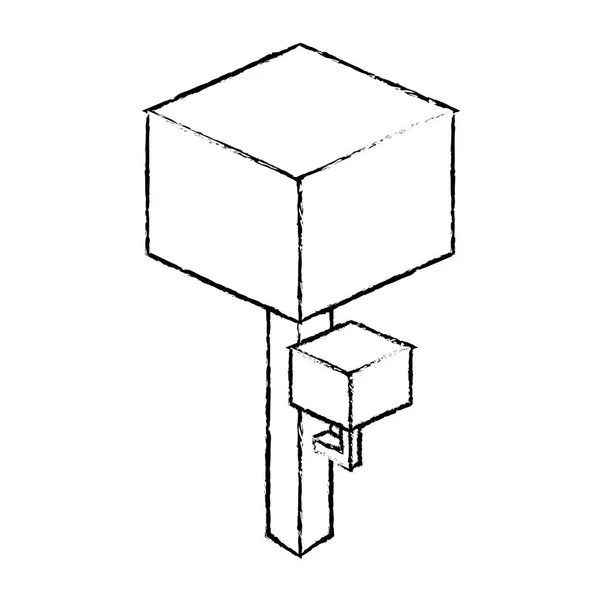 Isometrisk Tree design — Stock vektor
