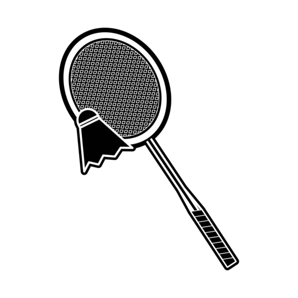 Conception de raquette de badminton — Image vectorielle