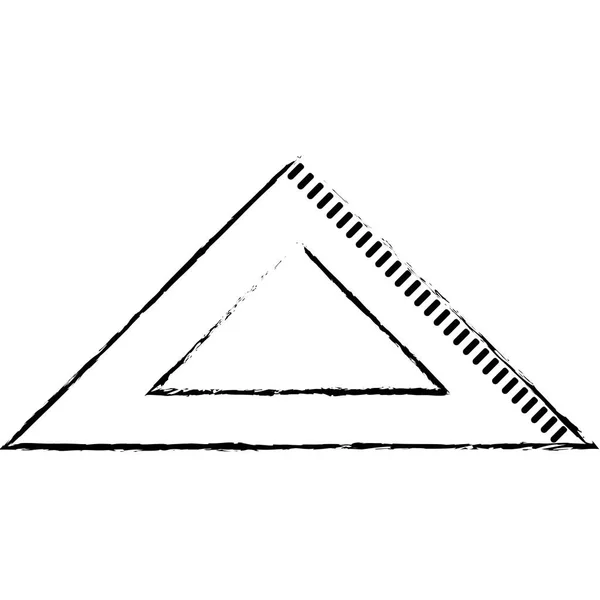 Isolierte Linealkonstruktion — Stockvektor