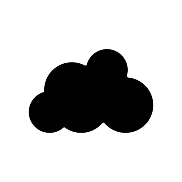 剪影好自然云天气在天空向量例证 — 图库矢量图片