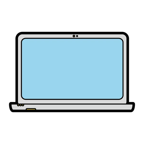 Laptop na białym tle projekt — Wektor stockowy