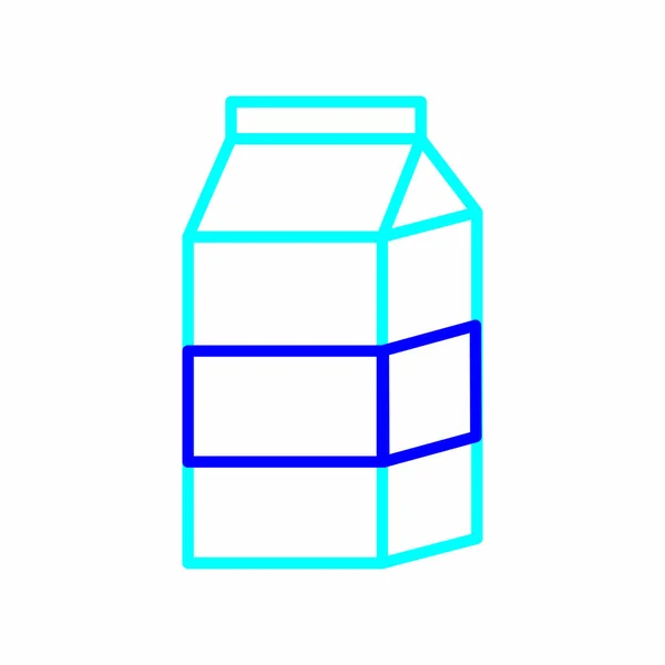 隔离牛奶盒设计 — 图库矢量图片