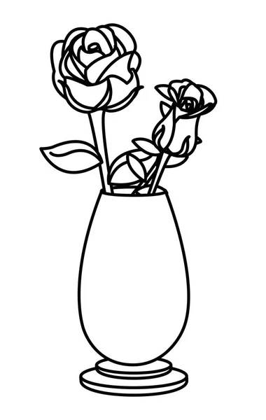 Růže dekorace design — Stockový vektor