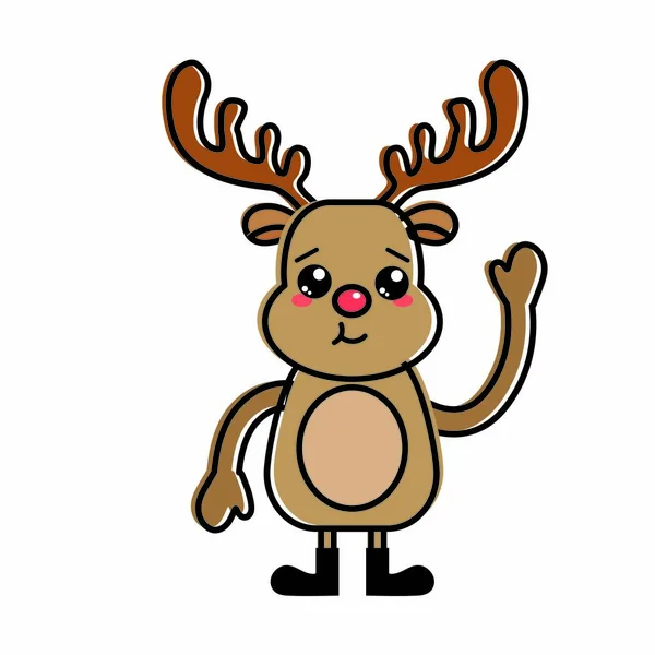 Isolated reindeer design — Stock Vector