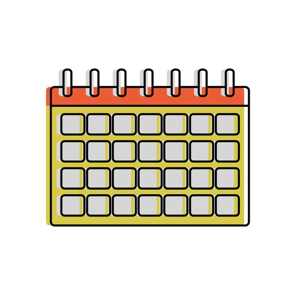Isolated calendar design — Stock Vector