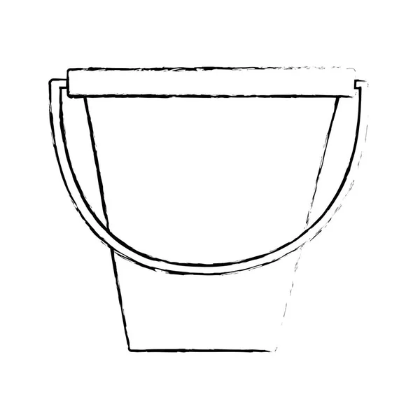 Diseño de cubo de arena aislado — Archivo Imágenes Vectoriales