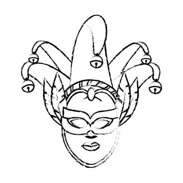 Conception de masque isolé — Image vectorielle