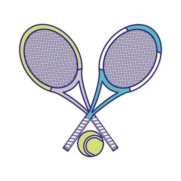 Conception de raquette de tennis — Image vectorielle