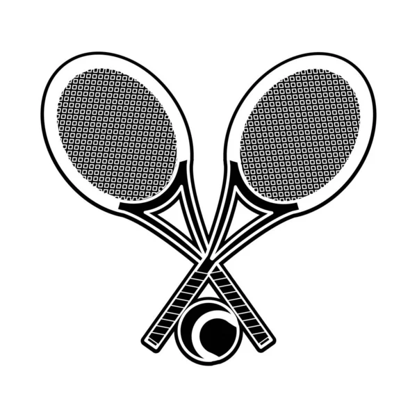 Tenis raketi tasarımı — Stok Vektör