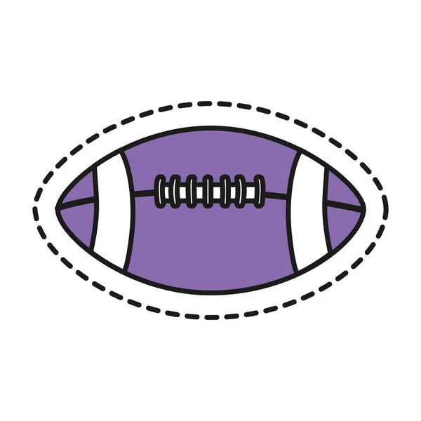 Diseño de pelota de fútbol americano — Vector de stock