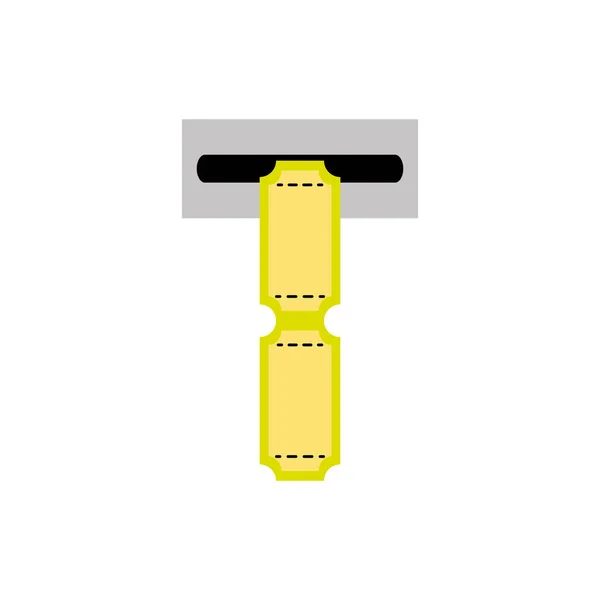 Conception de billets isolée — Image vectorielle