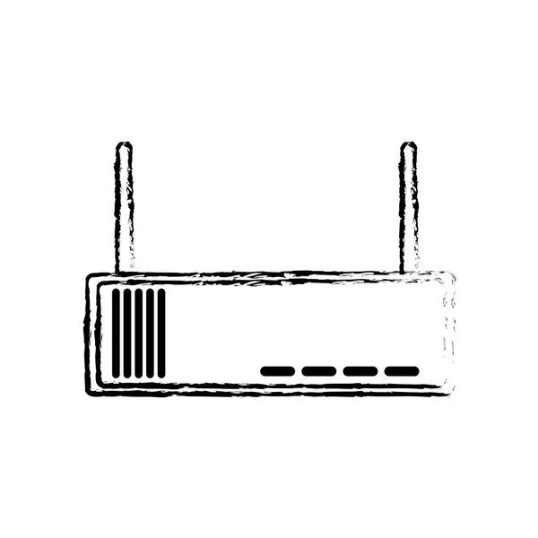 Wifi Internet Technologia Komunikacja Białym Tle Projektowanie Motywów Ilustracja Wektorowa — Wektor stockowy