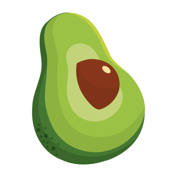 Geïsoleerde avocado ontwerp — Stockvector