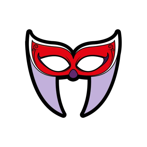 Projeto de máscara isolada — Vetor de Stock