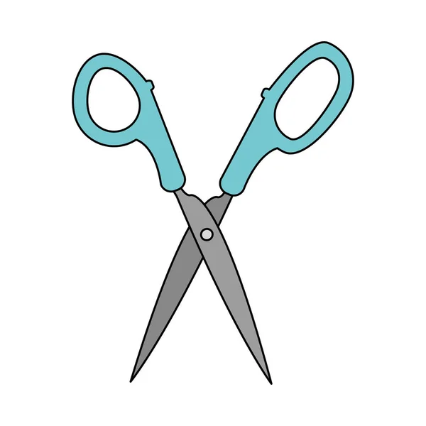 Geïsoleerde scissor ontwerp — Stockvector