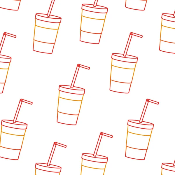 Fondo Soda Bebida Bebida Cola Tema Diseño Aislado Ilustración Vectorial — Vector de stock