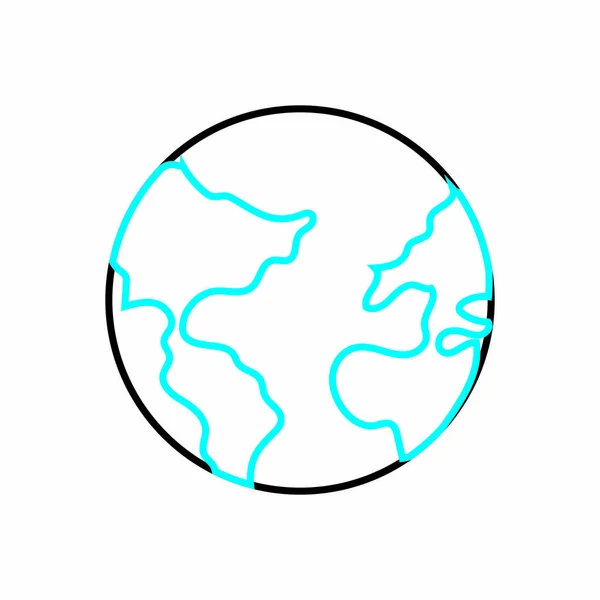 孤立的星球设计 — 图库矢量图片