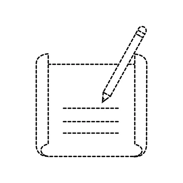 Diseño de papel y lápiz — Vector de stock