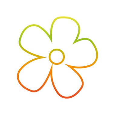 İzole çiçek tasarım