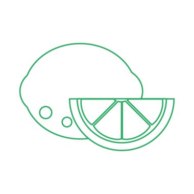 Limon meyve sağlıklı ve organik gıda Tema izole tasarım vektör çizim